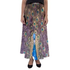 Peacock Feather Peacock Feather Flared Maxi Skirt