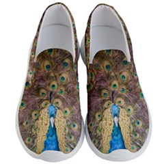 Peacock Feather Peacock Feather Men s Lightweight Slip Ons by Pakrebo