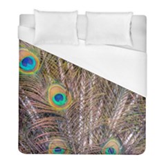 Pen Peacock Wheel Plumage Colorful Duvet Cover (Full/ Double Size)