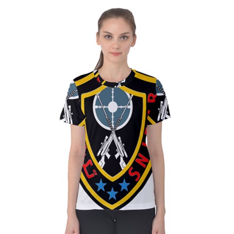 Nohed Sniper Badge Women s Cotton Tee by abbeyz71