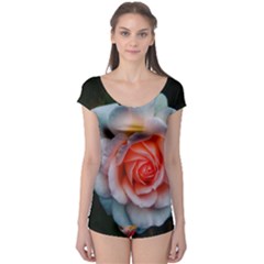 Favorite Rose  Boyleg Leotard  by okhismakingart