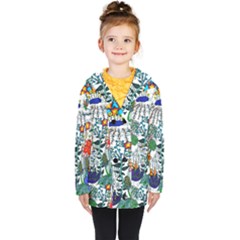 Moon And Flowers Abstract Coat by okhismakingart