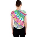 Plant Abstract Crew Neck Crop Top View2