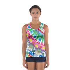 Plant Abstract Sport Tank Top  by okhismakingart