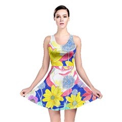 London Flora  Reversible Skater Dress by okhismakingart