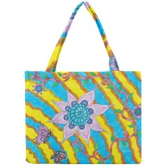 Tie-dye Flower And Butterflies Mini Tote Bag by okhismakingart