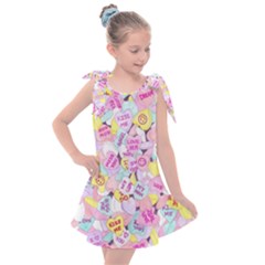 Candy Hearts (sweet Hearts-inspired) Kids  Tie Up Tunic Dress by okhismakingart