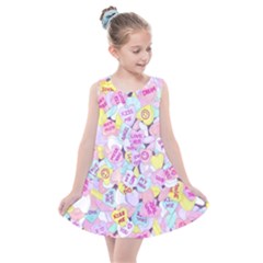Candy Hearts (sweet Hearts-inspired) Kids  Summer Dress by okhismakingart
