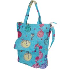 Flower Orbs  Shoulder Tote Bag by okhismakingart