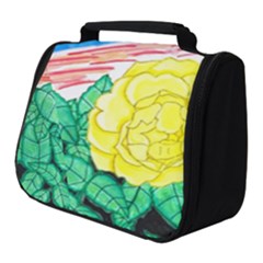 Sunset Rose Watercolor Full Print Travel Pouch (small) by okhismakingart