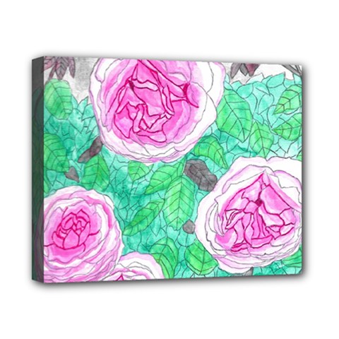 Roses With Gray Skies Canvas 10  X 8  (stretched) by okhismakingart