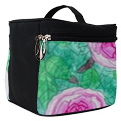 Roses With Gray Skies Make Up Travel Bag (small) by okhismakingart