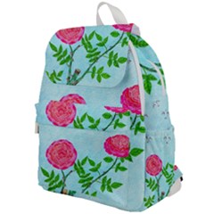 Roses And Seagulls Top Flap Backpack by okhismakingart