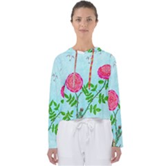 Roses And Seagulls Women s Slouchy Sweat by okhismakingart