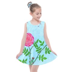 Roses and Seagulls Kids  Summer Dress