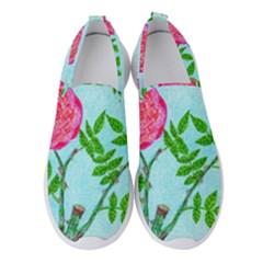 Roses And Seagulls Women s Slip On Sneakers by okhismakingart