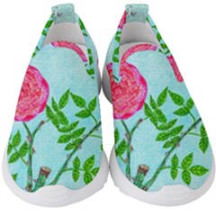 Roses and Seagulls Kids  Slip On Sneakers