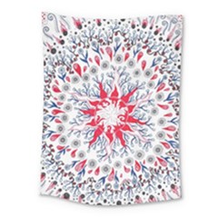 Flaming Sun Abstract Medium Tapestry by okhismakingart