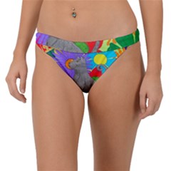 Floral Cat Band Bikini Bottom by okhismakingart