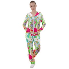 Iguana And Mushrooms Women s Tracksuit by okhismakingart