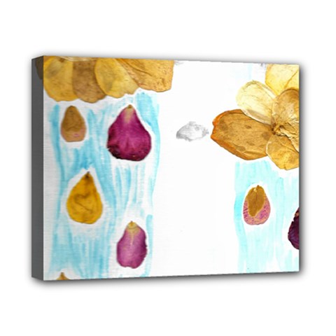 Rose Petal Shower Canvas 10  X 8  (stretched) by okhismakingart