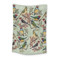 Vintage Birds Small Tapestry by Valentinaart