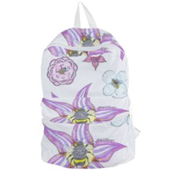 Flower And Insects Foldable Lightweight Backpack by okhismakingart