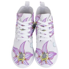 Flower And Insects Women s Lightweight High Top Sneakers by okhismakingart