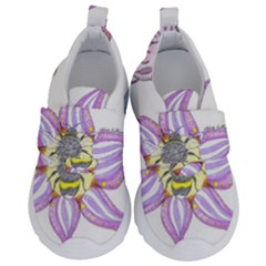 Flower And Insects Kids  Velcro No Lace Shoes by okhismakingart