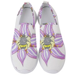 Flower And Insects Men s Slip On Sneakers by okhismakingart