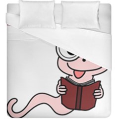 Literal Bookworm Duvet Cover (king Size) by emeraldwolfpress