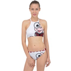 Literal Bookworm Racer Front Bikini Set