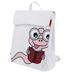 Literal Bookworm Flap Top Backpack by emeraldwolfpress