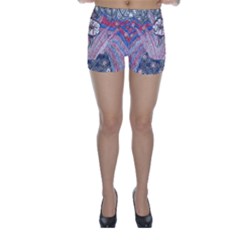 Abstract Flower Field Skinny Shorts by okhismakingart