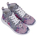 Abstract Flower Field Women s Lightweight High Top Sneakers View3