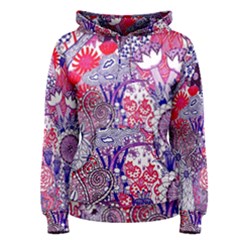 Floral Jungle Purple Women s Pullover Hoodie by okhismakingart