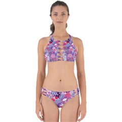 Floral Jungle Purple Perfectly Cut Out Bikini Set by okhismakingart