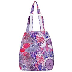 Floral Jungle Purple Center Zip Backpack by okhismakingart