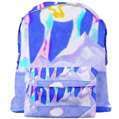 Angel s City In Blue Giant Full Print Backpack by okhismakingart