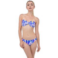 Angel s City In Blue Classic Bandeau Bikini Set by okhismakingart