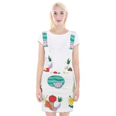 Fruits Veggies Braces Suspender Skirt by okhismakingart