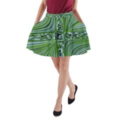 Electric Field Art Vii A-line Pocket Skirt by okhismakingart