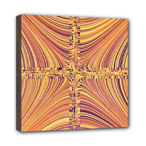 Electric Field Art X Mini Canvas 8  X 8  (stretched) by okhismakingart