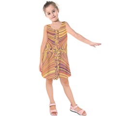 Electric Field Art X Kids  Sleeveless Dress by okhismakingart