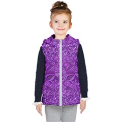 Electric Field Art Xi Kids  Hooded Puffer Vest by okhismakingart