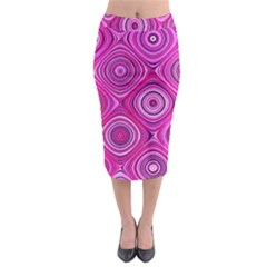 Electric Field Art Xiii Midi Pencil Skirt by okhismakingart