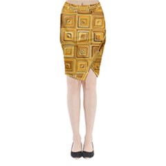 Electric Field Art Xv Midi Wrap Pencil Skirt by okhismakingart