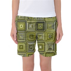 Electric Field Art Xvi Women s Basketball Shorts by okhismakingart