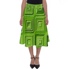 Electric Field Art Xvii Perfect Length Midi Skirt by okhismakingart