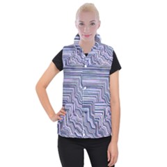 Electric Field Art Xxi Women s Button Up Vest by okhismakingart